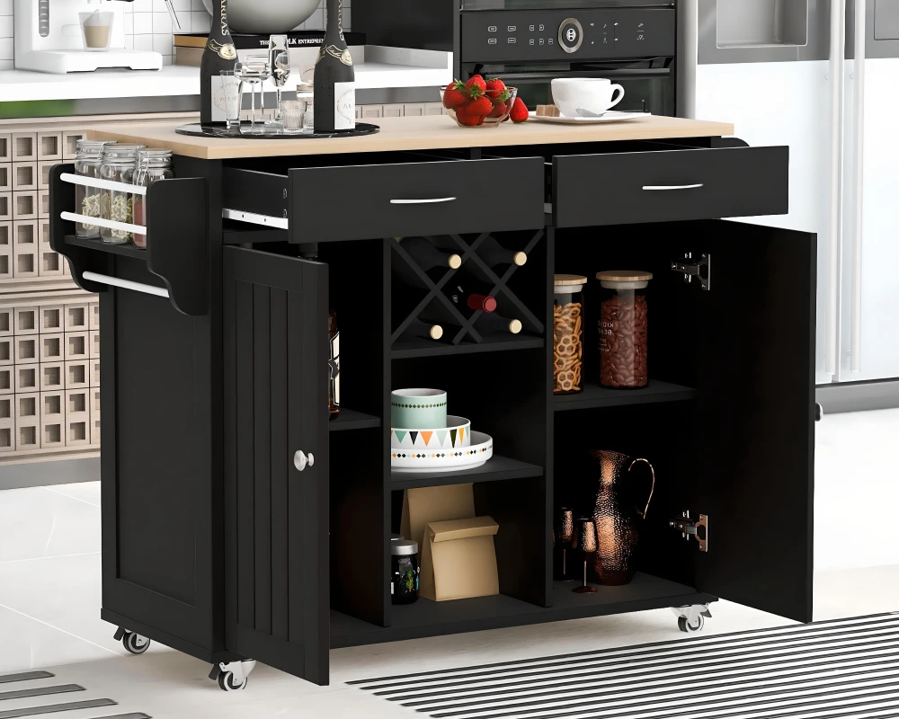 rolling small kitchen island